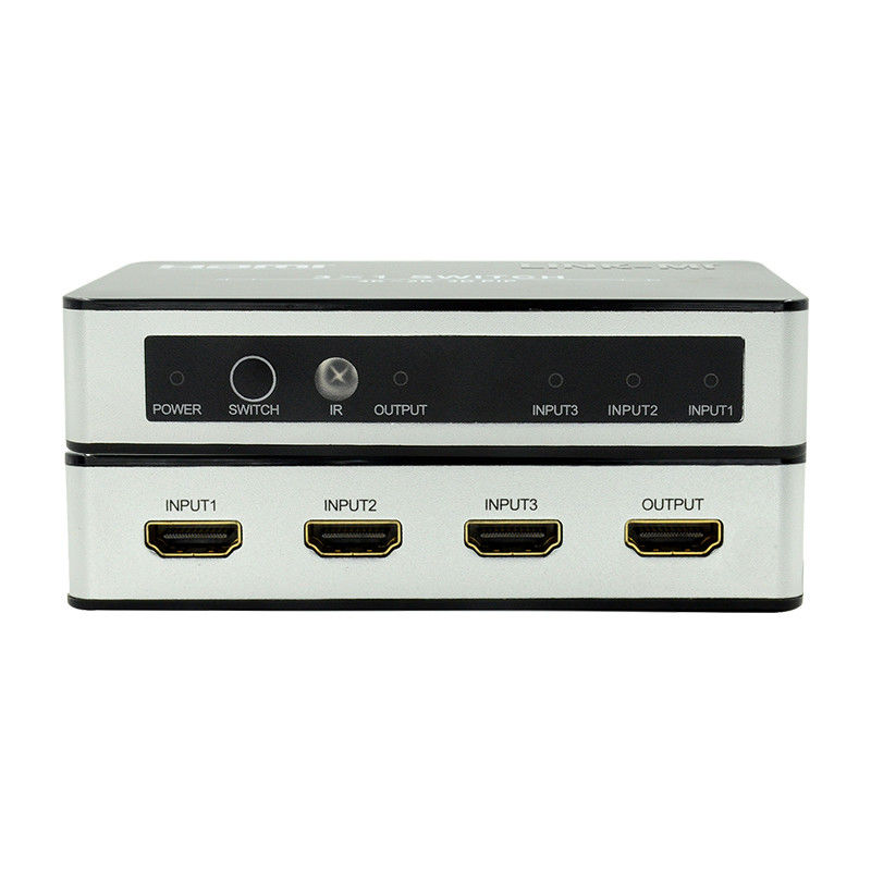 4K2K HDMI Switch 3x1 HDMI Splitter 5V 1A دعم PIP 3D 3 إلى 1 محول فيديو