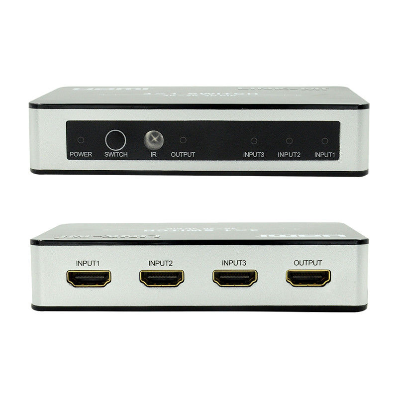 4K2K HDMI Switch 3x1 HDMI Splitter 5V 1A دعم PIP 3D 3 إلى 1 محول فيديو
