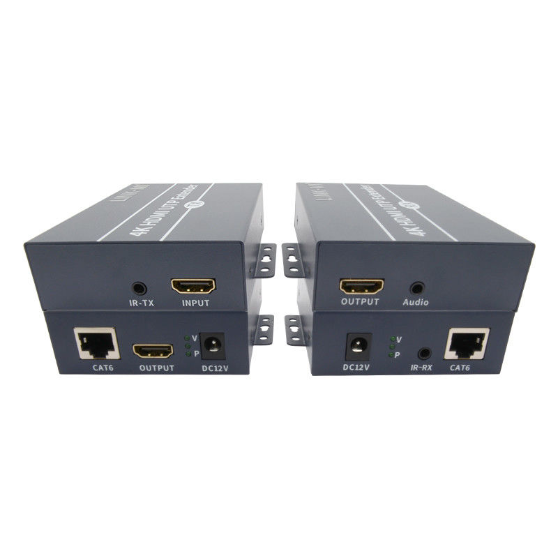 120m 4K HDMI Extender عبر كابل Cat6 Cat6e مع HDMI Loop Out IR Control