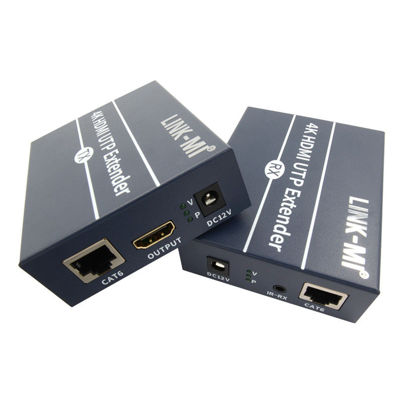 120m 4K HDMI Extender عبر كابل Cat6 Cat6e مع HDMI Loop Out IR Control