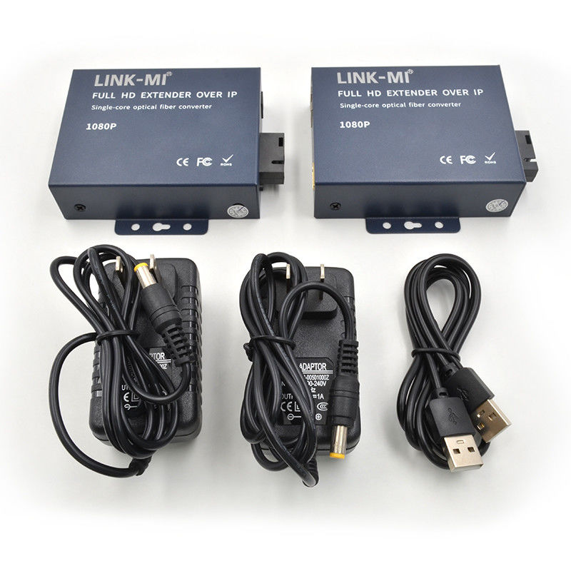 20 كيلومتر إضافية HDMI عبر الألياف مع حلقه خارجية لـ 1080P SC / FC Fiber Module