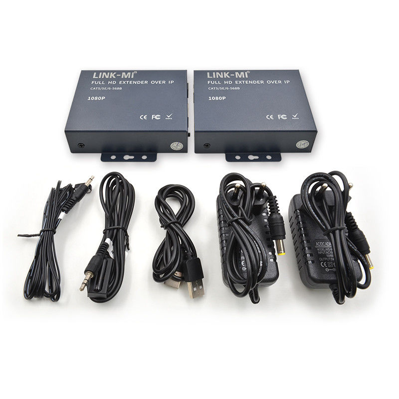 200M الموسع HDMI عبر TCP / IP 1080P دعم نقطة إلى نقطة إلى نقطة متعددة