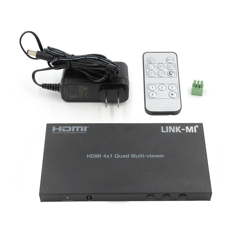 أداء عالي HDMI 4x1 Quad Multi Viewer HDMI 1.4b HDCP 1.4 و DVI متوافق