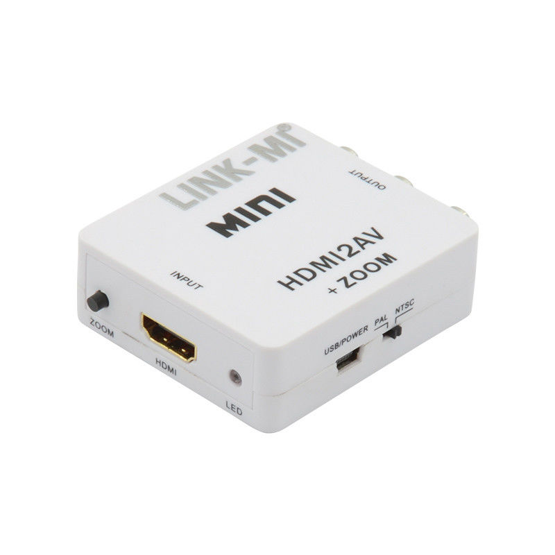 ميني HDMI إلى CVBS ميني HDMI إلى محول إشارة AV متوافق HDMI 1.3