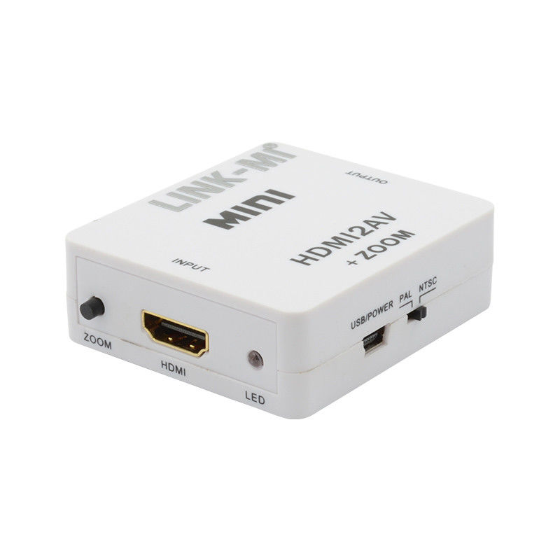 ميني HDMI إلى CVBS ميني HDMI إلى محول إشارة AV متوافق HDMI 1.3