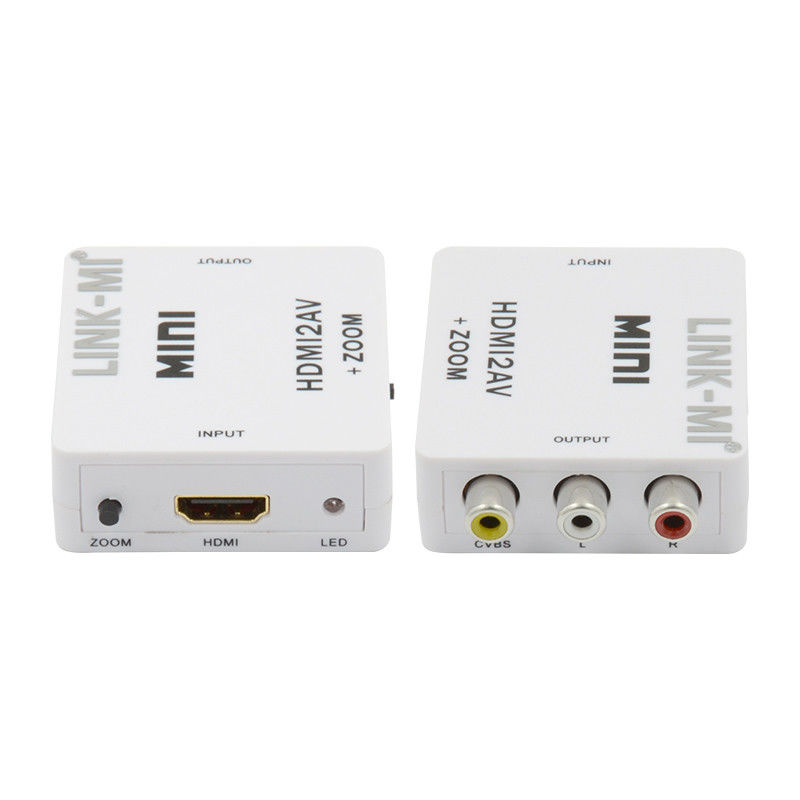 ميني HDMI إلى CVBS ميني HDMI إلى محول إشارة AV متوافق HDMI 1.3