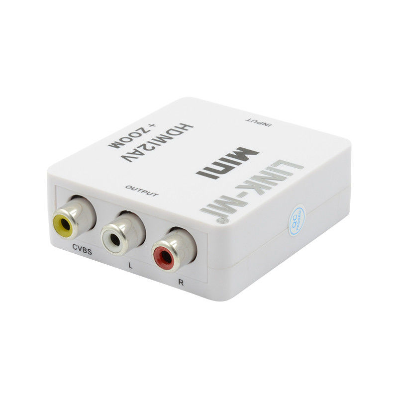 ميني HDMI إلى CVBS ميني HDMI إلى محول إشارة AV متوافق HDMI 1.3