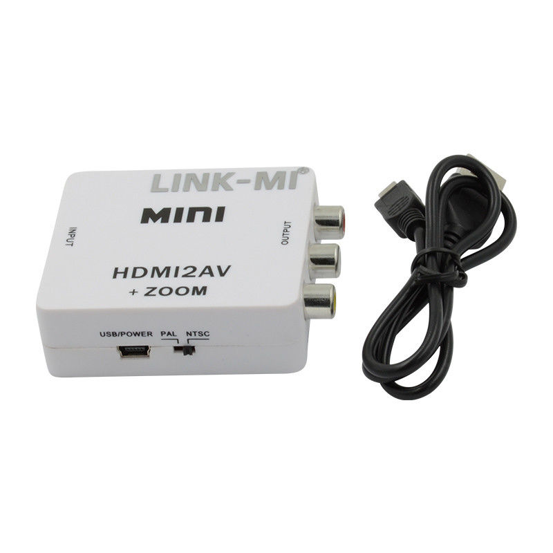 ميني HDMI إلى CVBS ميني HDMI إلى محول إشارة AV متوافق HDMI 1.3
