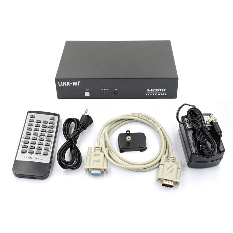 LM-TV04L HDMI 1x4 TV WALL دعم CVBS/VGA/HDMI/USB مصادر مدخلات تشغيل