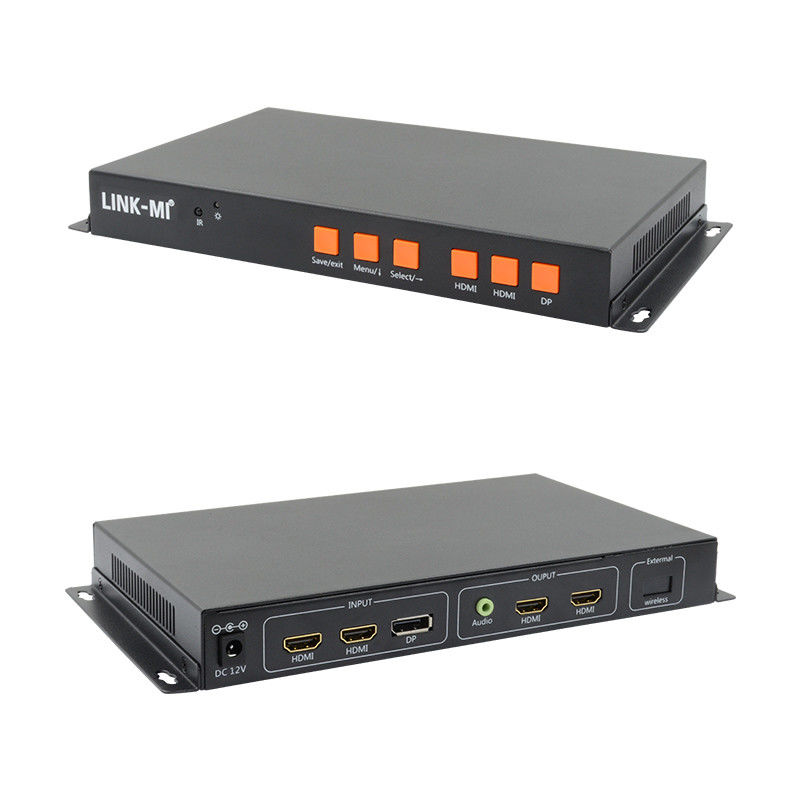 دعم جهاز تحكم جدار فيديو 4K للجهاز المحمول / HDMI / DP لدخول 2 شاشة