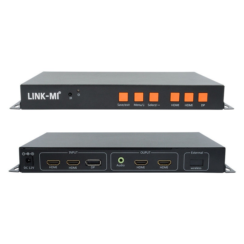 دعم جهاز تحكم جدار فيديو 4K للجهاز المحمول / HDMI / DP لدخول 2 شاشة