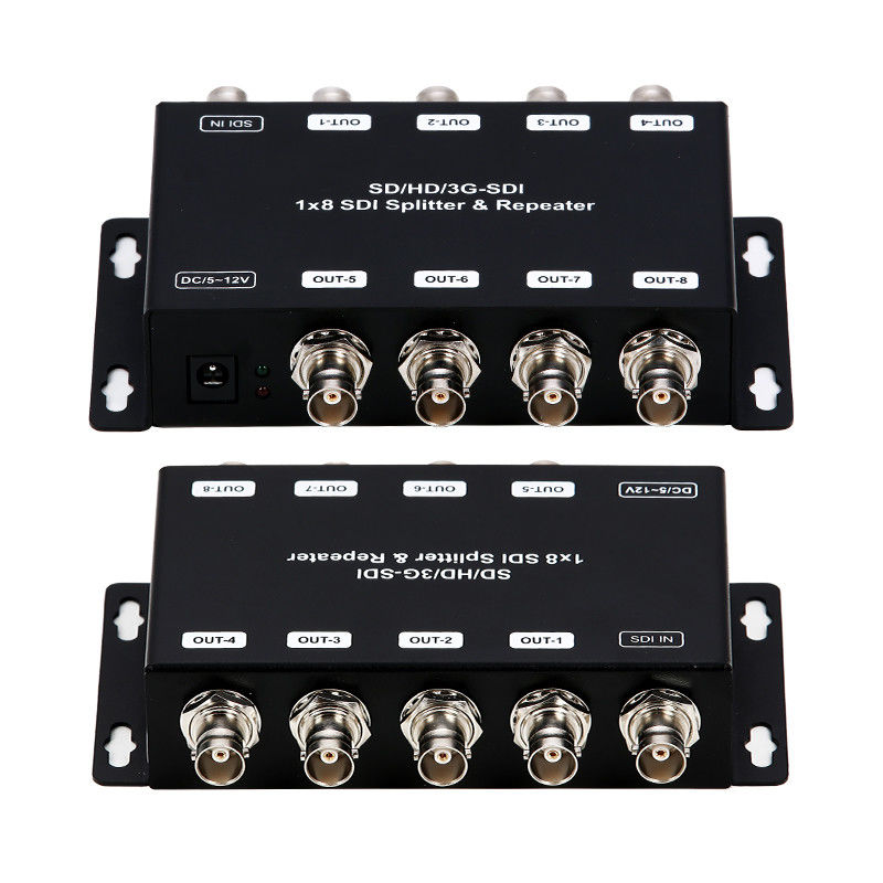 LM-SDI-108B 1 إلى 8 SD / HD / 3G-SDI مكبر التوزيع المتكرر مع 75 ohm الانسداد