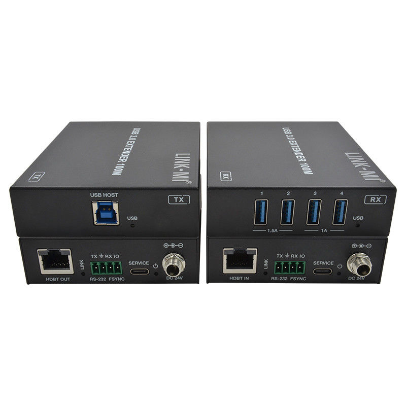 التيار الكهربائي 100-240 فولت 50/60 هرتز المدخل USB 3.0 Extender 100m السرعة والاتصال المستقر