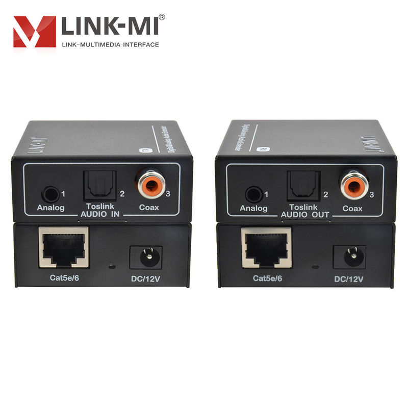 مستخرج صوت HDMI / موسع صوت مع إمدادات الطاقة 5 فولت عرض النطاق الترددي 18 جيجابايت / ثانية و أقصى مسافة 500 متر